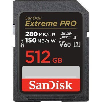 SanDisk 512 GB SDXC Extreme Pro UHS-II U3 V60 Class 10 (SDSDXEP-512G-GN4IN) 411717 фото