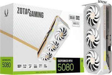 Відеокарта Zotac GeForce RTX 5080 GAMING SOLID OC White (ZT-B50800Q-10P) 362811 фото