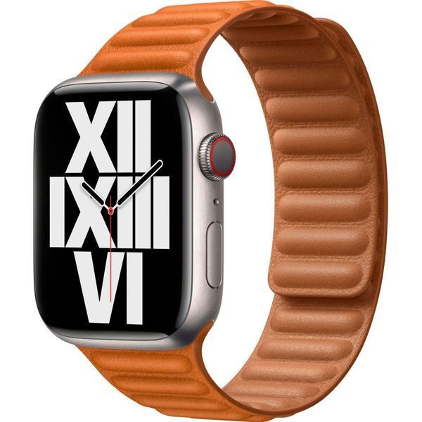 Apple Golden Brown Leather Link S/M (ML7K3) для Watch 40/41mm ML7K3 фото