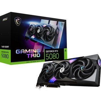 Відеокарта MSI GeForce RTX 5080 GAMING TRIO OC (RTX 5080 16G GAMING TRIO OC) 826018 фото