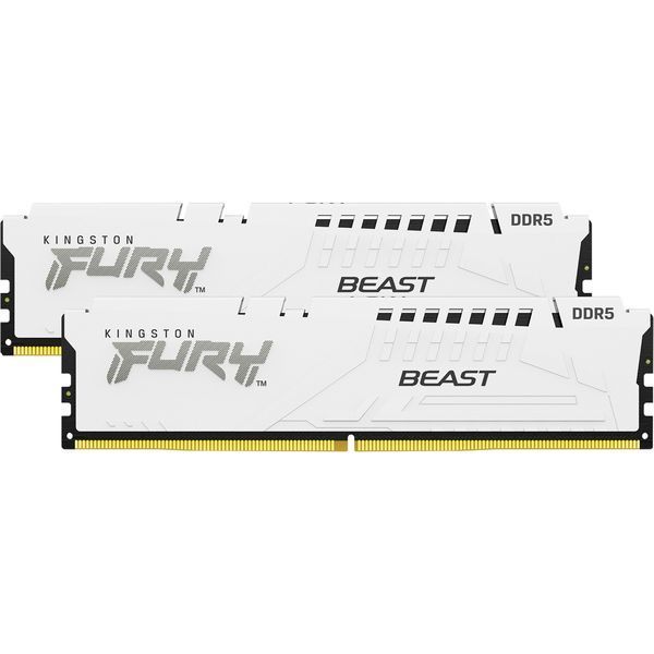 Kingston FURY 32 GB (2x16GB) DDR5 6000 MHz Beast EXPO White (KF560C36BWE2K2-32) 925540 фото