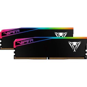 PATRIOT 64 GB (2x32GB) DDR5 6000 MHz Viper Elite 5 Ultra RGB Matte Black (VEUR564G6028K) 616688 фото