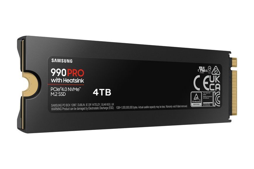 Samsung 990 PRO with Heatsink 4 TB (MZ-V9P4T0GW) 515399 фото