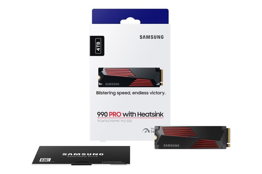 Samsung 990 PRO with Heatsink 4 TB (MZ-V9P4T0GW) 515399 фото