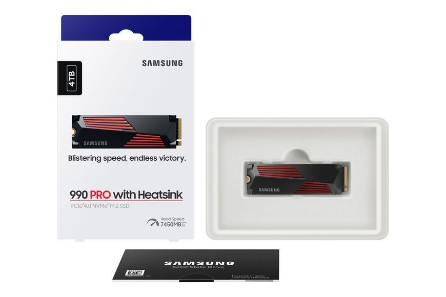 Samsung 990 PRO with Heatsink 4 TB (MZ-V9P4T0GW) 515399 фото
