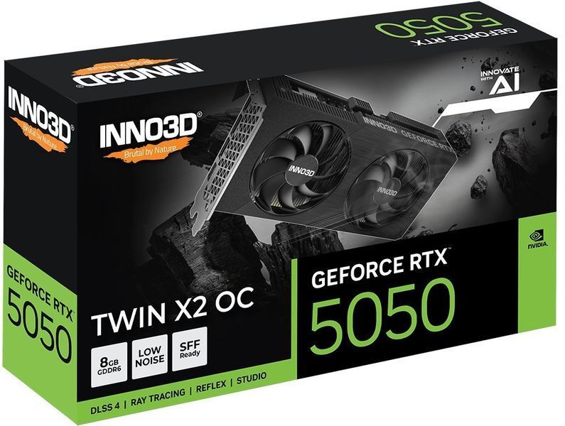 Відеокарта Inno3D GeForce RTX 5050 TWIN X2 OC (N50502-08D6X-174071N) 739831 фото