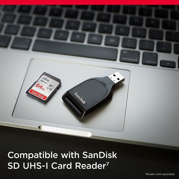 SanDisk 64 GB SDXC UHS-I U1 Ultra (SDSDUNB-064G-GN6IN) 792363 фото