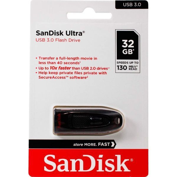 SanDisk 32 GB Ultra USB 3.0 (SDCZ48-032G-U46) 893093 фото