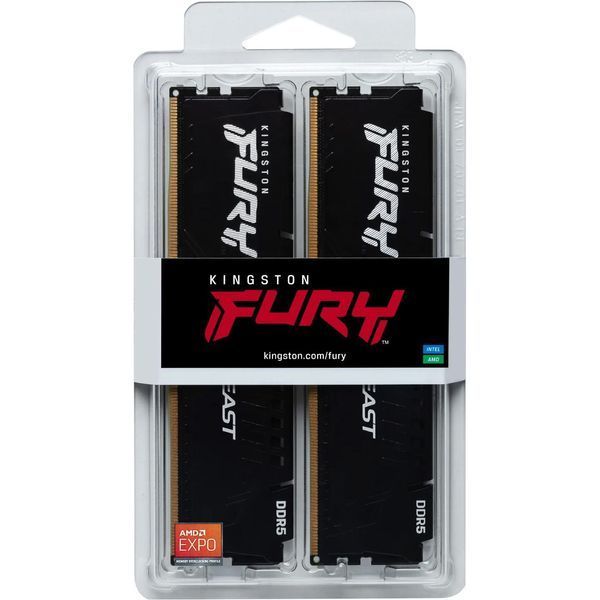 Kingston FURY 32 GB (2x16GB) DDR5 5600 MHz Beast (KF556C40BBK2-32) 776957 фото