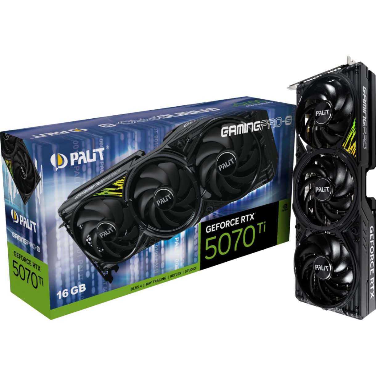 Видеокарта Palit GeForce RTX 5070 Ti GamingPro-S (NE7507T019T2-GB2031U)