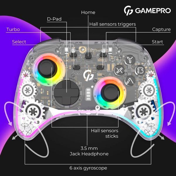 GamePro GPX13T Transparent (4820216975390) 699138 фото