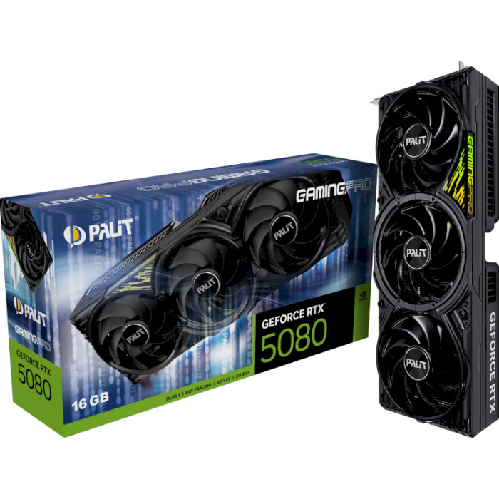 Видеокарта Palit GeForce RTX 5080 GamingPro (NE75080019T2-GB2031A)