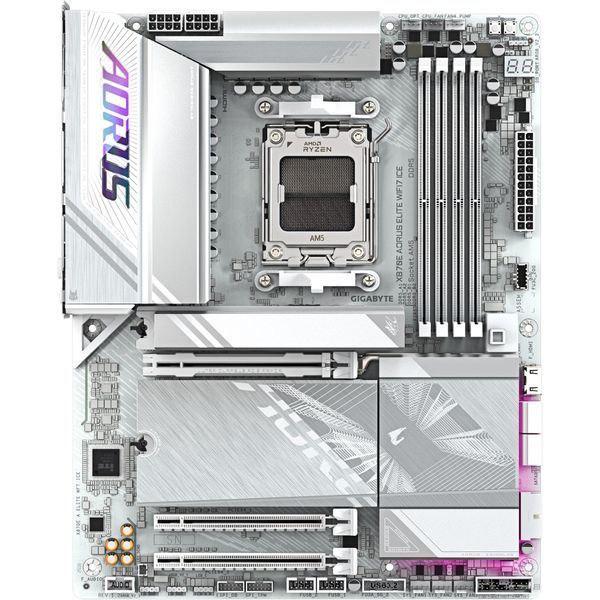 GIGABYTE X870E AORUS ELITE WIFI7 ICE (4719331871529) 856907 фото