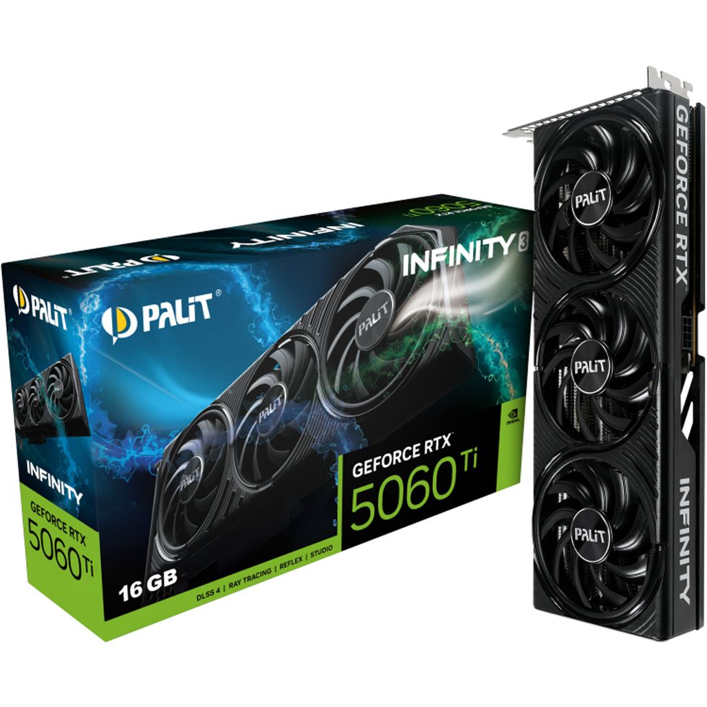Видеокарта Palit GeForce RTX 5060 Ti Infinity 3 (NE7506T019T1-GB2061S)