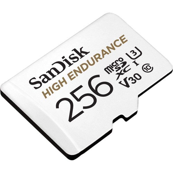 SanDisk 256 GB microSDXC High Endurance UHS-I U3 V30 + SD adapter (SDSQQNR-256G-GN6IA) 320274 фото