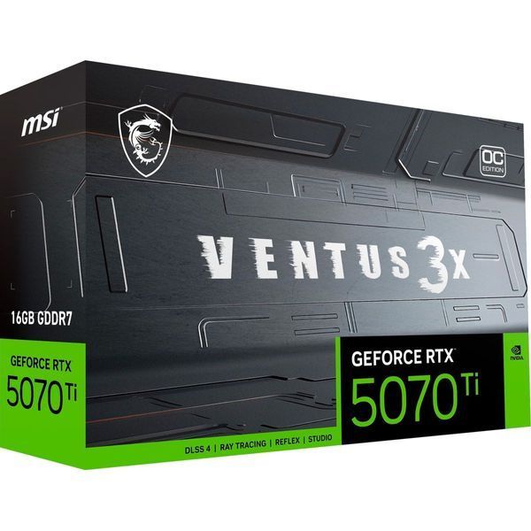 Відеокарта MSI GeForce RTX 5070 Ti VENTUS 3X OC (RTX 5070 Ti 16G VENTUS 3X OC) 107868 фото