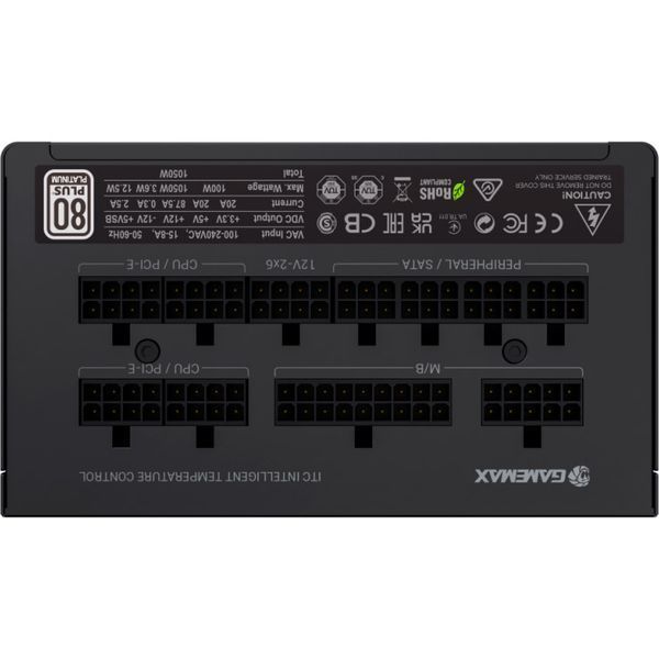 GameMax GX-1050 PRO BK (GX-1050 PRO BK (ATX3.0PCIe5.0)) 660108 фото
