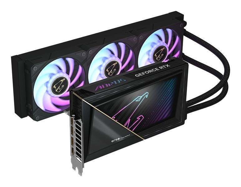 Відеокарта GIGABYTE AORUS GeForce RTX 5090 XTREME WATERFORCE 32G (GV-N5090AORUSX W-32GD) 378084 фото