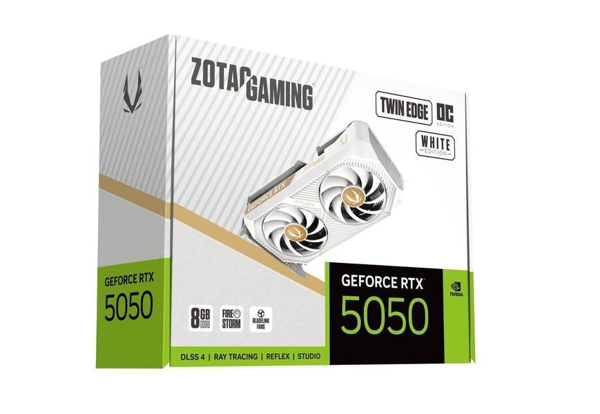 Відеокарта Zotac GeForce RTX 5050 GAMING Twin Edge OC White (ZT-B50500Q-10M) 952299 фото