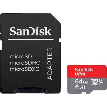 SanDisk 64 GB microSDXC UHS-I A1 Class 10 Ultra (SDSQUAB-064G-GN6MA) 692750 фото