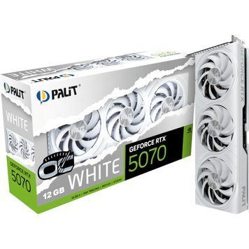 Відеокарта Palit GeForce RTX 5070 White OC (NE75070U19K9-GB2050W) 566043 фото