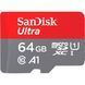 SanDisk 64 GB microSDXC UHS-I A1 Class 10 Ultra (SDSQUAB-064G-GN6MA) 692750 фото 2