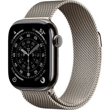 Apple Watch Series 11 GPS + Cellular 46mm Natural Titanium Case with Natural Milanese Loop - M/L (MFD04) MFD04 фото