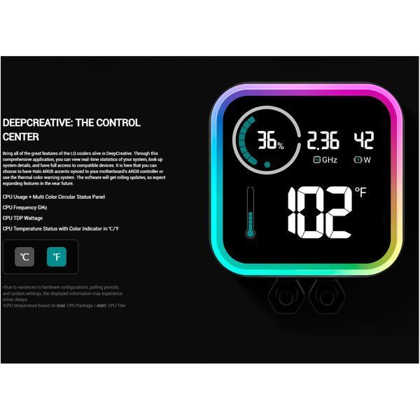 Deepcool LQ360 Black (R-LQ360-BKLSMW-G-1) 980421 фото