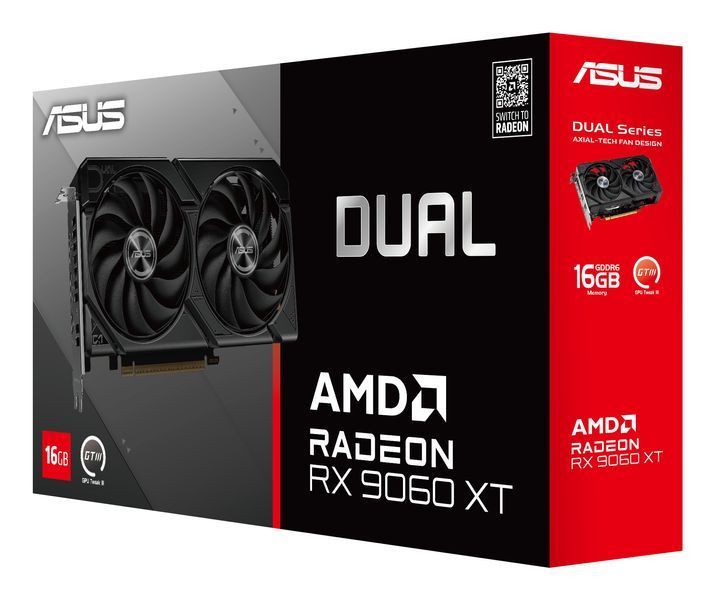 Відеокарта ASUS DUAL-RX9060XT-16G (90YV0LG2-M0NA00) 437718 фото