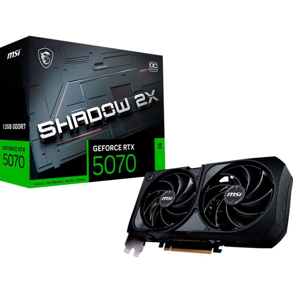 Видеокарта MSI GeForce RTX 5070 SHADOW 2X OC (RTX 5070 12G SHADOW 2X OC) OEM