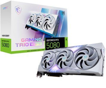 Відеокарта MSI GeForce RTX 5080 GAMING TRIO OC WHITE (RTX 5080 16G GAMING TRIO OC WHITE) 545756 фото