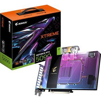 Відеокарта GIGABYTE AORUS GeForce RTX 5090 XTREME WATERFORCE WB 32G (GV-N5090AORUSX WB-32GD) 652322 фото