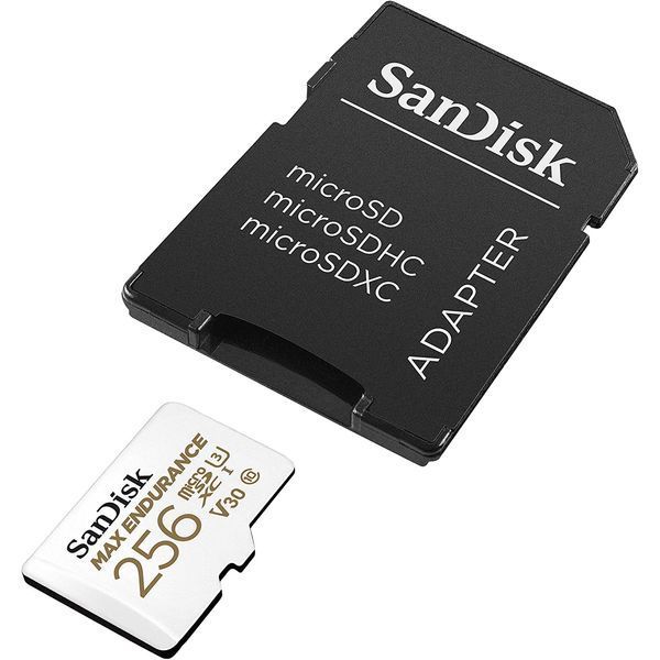 SanDisk 256 GB microSDXC Max Endurance UHS-I U3 V30 + SD adapter (SDSQQVR-256G-GN6IA) 185604 фото