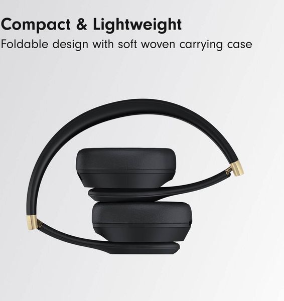 Навушники Beats Solo 4 &mdash; On-Ear Wireless Headphones &ndash; Black & Gold (MC2L4) MC2L4 фото