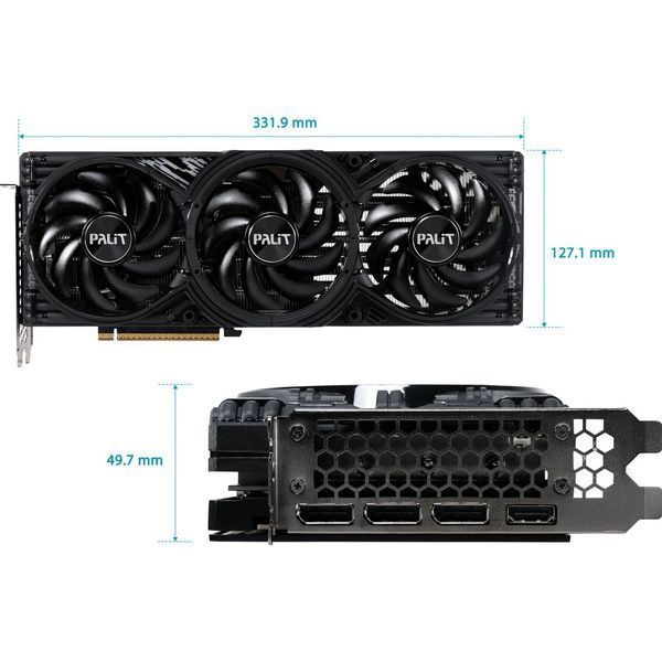 Відеокарта Palit GeForce RTX 5070 Ti GamingPro-S OC (NE7507TS19T2-GB2031U) 271396 фото
