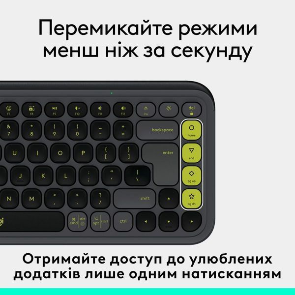 Logitech POP Icon Keys Graphite (920-013157) 879806 фото