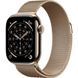 Apple Watch Series 11 GPS + Cellular 42mm Gold Titanium Case with Gold Milanese Loop (MF8Y4) MF8Y4 фото 1