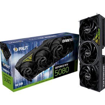 Відеокарта Palit GeForce RTX 5080 GamingPro OC V1 (NE75080S19T2-GB2031Y) 267526 фото