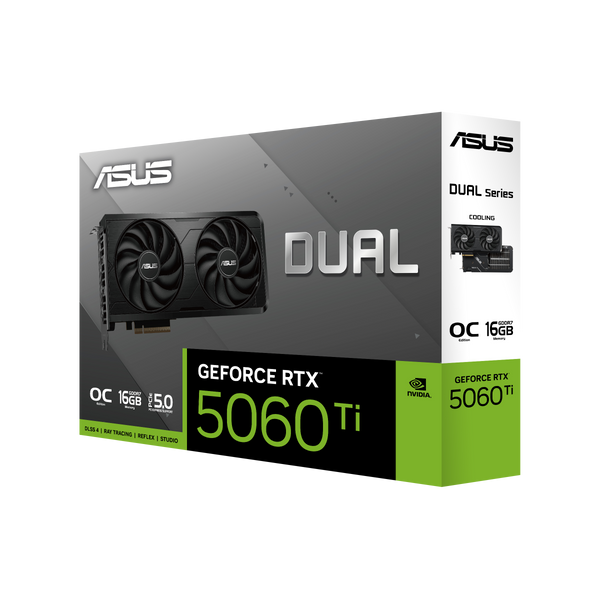 Відеокарта Asus Dual GeForce RTX 5060 Ti EVO OC (DUAL-RTX5060TI-O16G-EVO) OEM 590272 фото