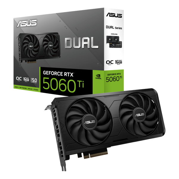 Відеокарта Asus Dual GeForce RTX 5060 Ti EVO OC (DUAL-RTX5060TI-O16G-EVO) OEM 590272 фото