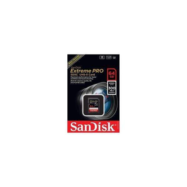 SanDisk 64 GB SDXC UHS-II U3 V90 Extreme Pro (SDSDXDK-064G-GN4IN) 276240 фото