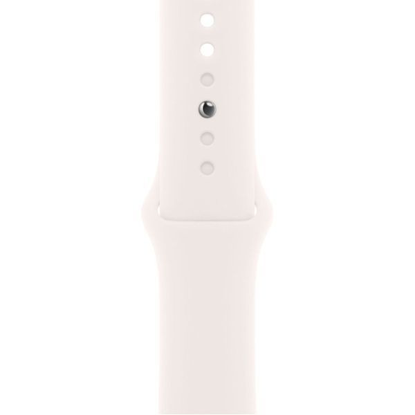 Apple Watch Series 11 GPS + Cellular 42mm Gold Titanium Case with Light Blush Sport Band - S/M (MF8W4) MF8W4 фото