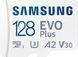 Samsung 128 GB microSDXC Class 10 UHS-I U3 V30 A2 EVO Plus + SD Adapter (MB-MC128KA) 385480 фото 3
