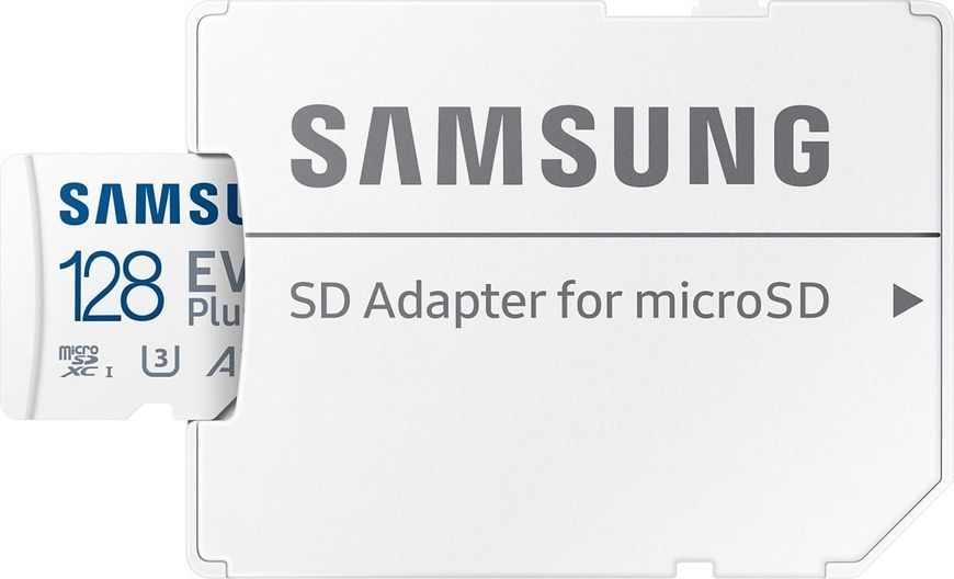 Samsung 128 GB microSDXC Class 10 UHS-I U3 V30 A2 EVO Plus + SD Adapter (MB-MC128KA) 385480 фото