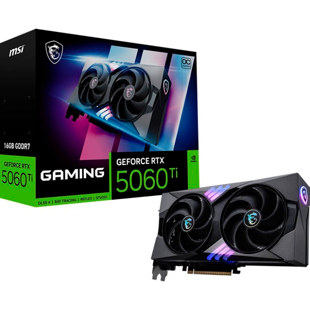 Видеокарта MSI GeForce RTX 5060 Ti GAMING OC (RTX 5060 Ti 16G GAMING OC)