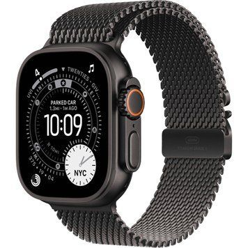 Apple Watch Ultra 3 GPS + Cellular 49mm Black Titanium Case with Black Titanium Milanese Loop - Small (MF1N4) MF1N4 фото