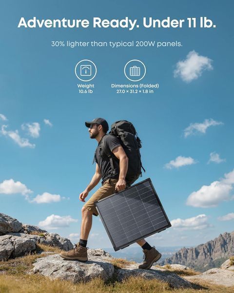 Сонячна панель Anker SOLIX PS200 Bifacial 200W (AS320011) AS320011 фото