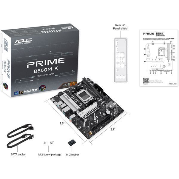 ASUS PRIME B850M-K (4711636005517) 340100 фото