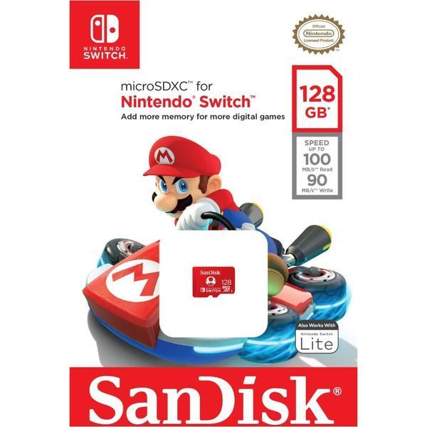 SanDisk 128 GB microSDXC for Nintendo Switch (SDSQXAO-128G-GNCZN) 497815 фото