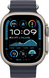 Apple Ремінець Ocean Band Navy - Natural Titanium Finish для Watch 44/45/46/49mm (MXTH3) MXTH3 фото 2